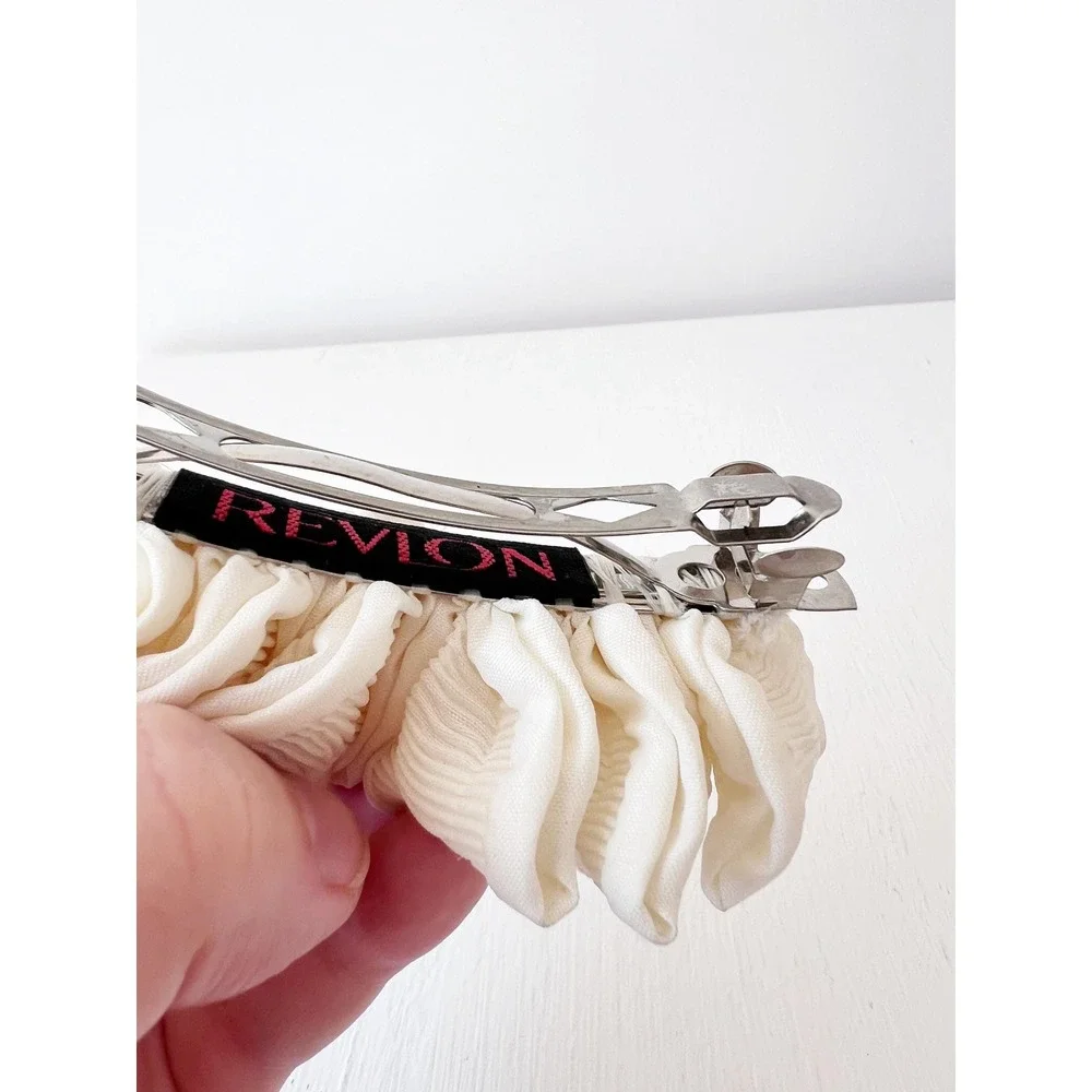 Vintage White Ruffle Hair‎ Clip Barrette 80s / Coquette Girl / Cottagecore